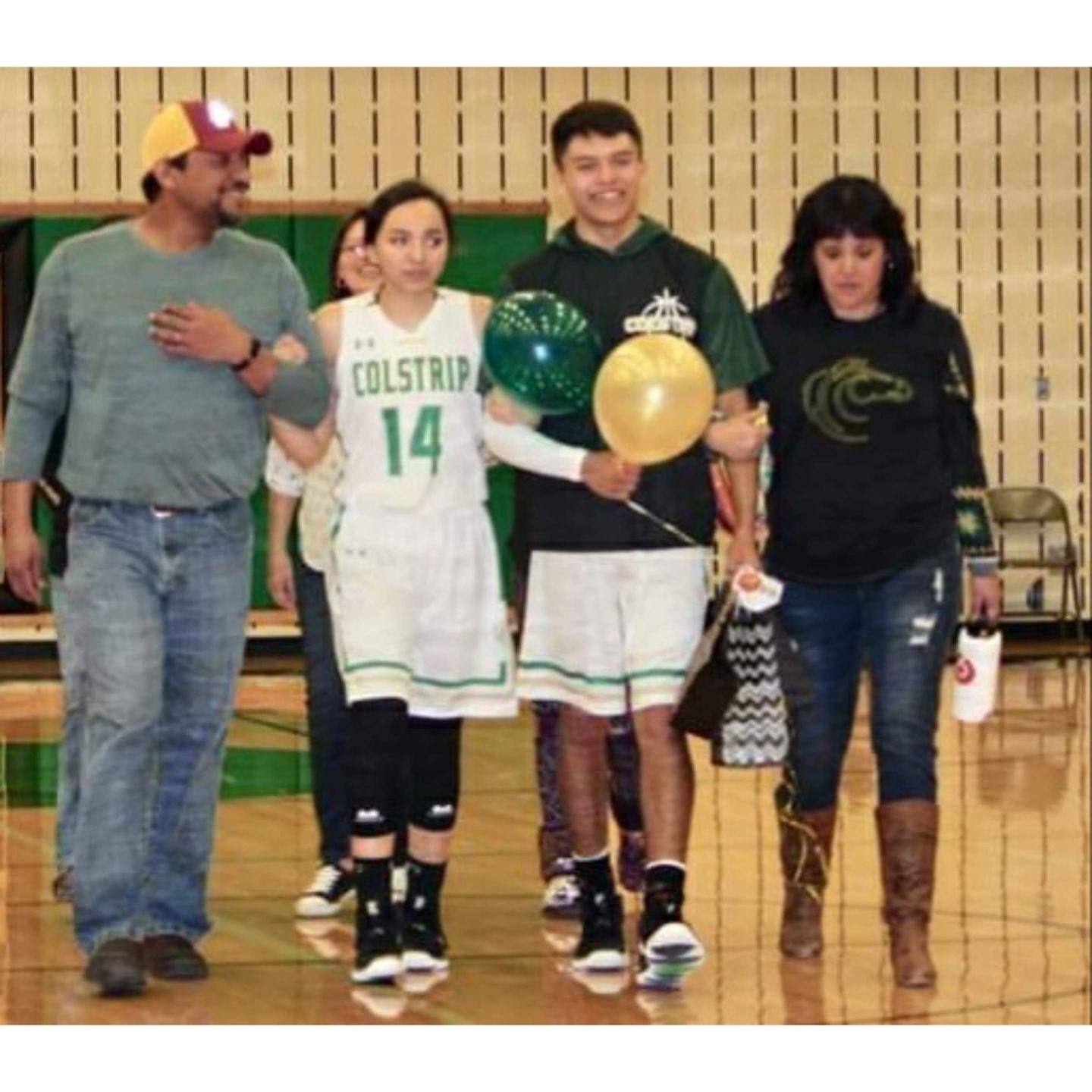 Kenny Big Back and his family